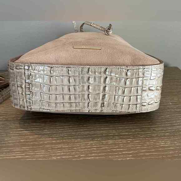 Brahmin Soft Leather & Alligator Embossed Leather Crossbody - Picture 8 of 15